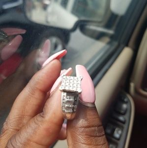 1/2 CT T.W. Silver Diamond Ring